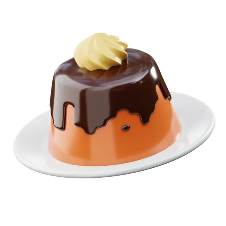 Pudding au chocolat  3D Icon