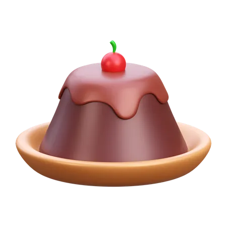 Pudding au chocolat  3D Icon