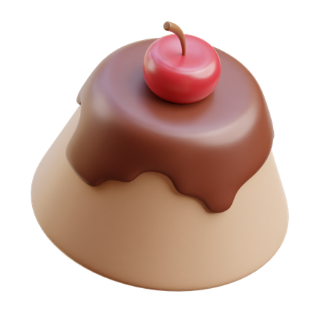 Pudding au chocolat  3D Icon