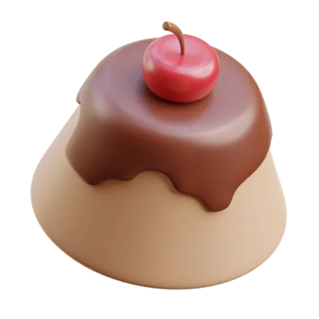 Pudding au chocolat  3D Icon