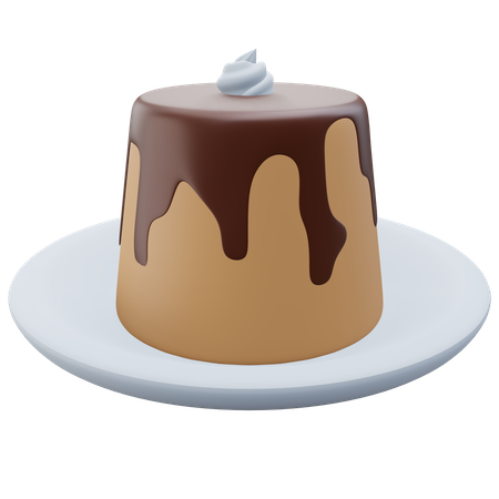 Pudding au chocolat  Icône 3D