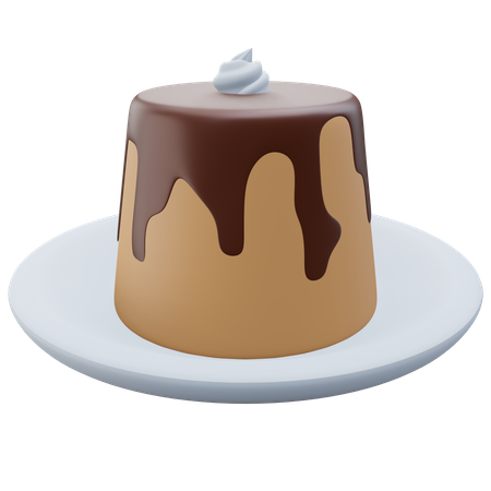 Pudding au chocolat  3D Icon