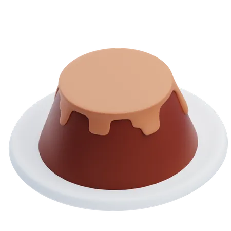 Pudding au chocolat  3D Icon