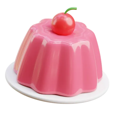 Pudding aux cerises  3D Icon