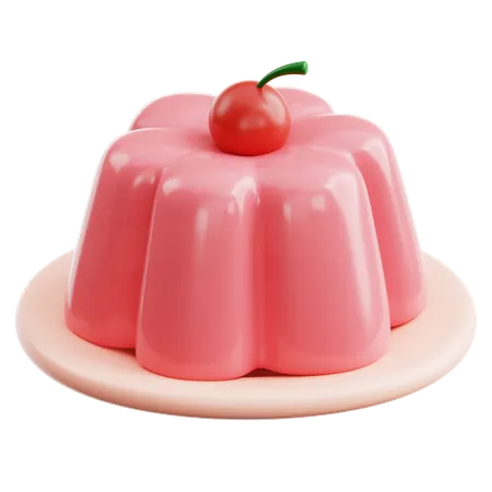 Pudding aux cerises  3D Icon