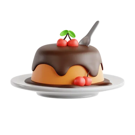 Pudding Cake  3D Icon