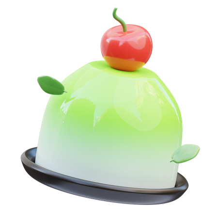 Pudding Cake 3D Icon