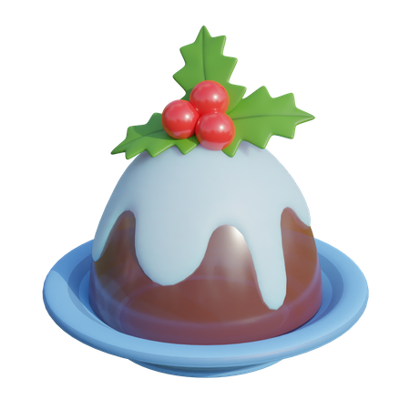 Pudding de Noël  3D Illustration