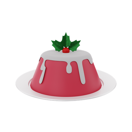 Gâteau au pouding  3D Icon