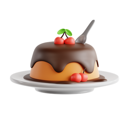 Puddingkuchen  3D Icon