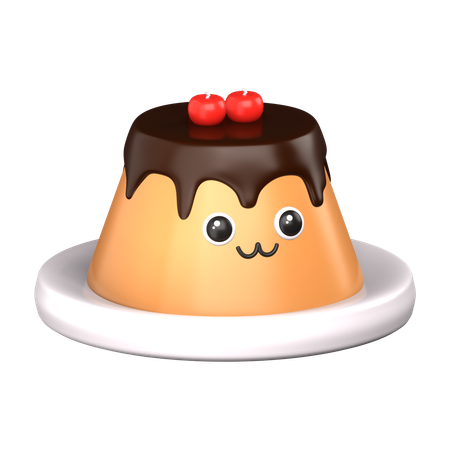 Pudding Smile  3D Icon