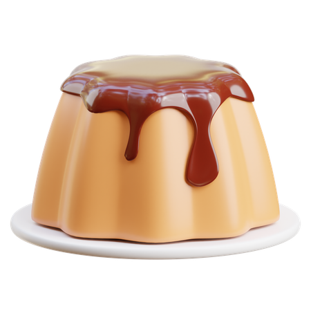 Pudim de chocolate  3D Icon