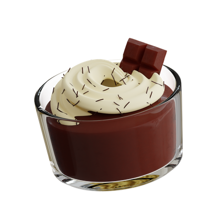 Pudim de chocolate  3D Icon