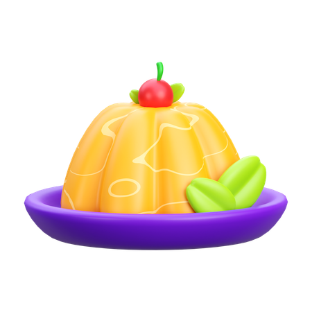 Pudín  3D Icon