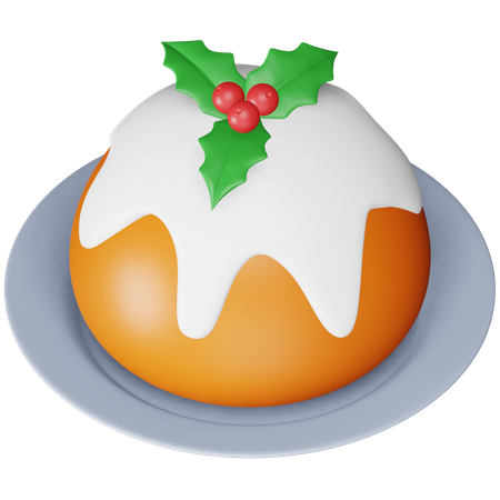 Pudín de Navidad  3D Icon