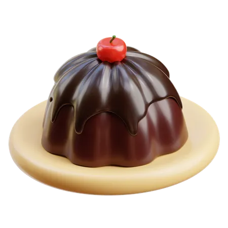 Puding chocolate  3D Icon