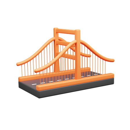 Puente de la ciudad  3D Icon