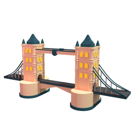 Puente de Londres  3D Illustration