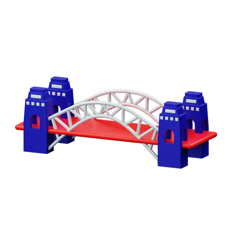 Puente de Harbour en Sidney  3D Illustration
