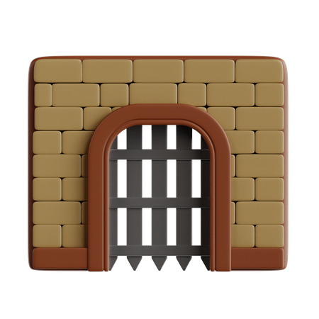 Puerta  3D Icon