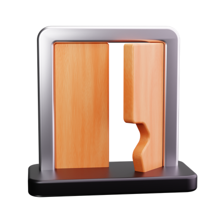 Puerta  3D Icon