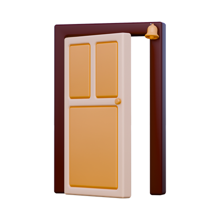 Puerta de casa  3D Icon