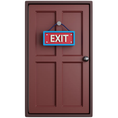 Puerta de casa  3D Icon