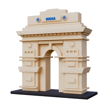 Puerta de la India  3D Icon