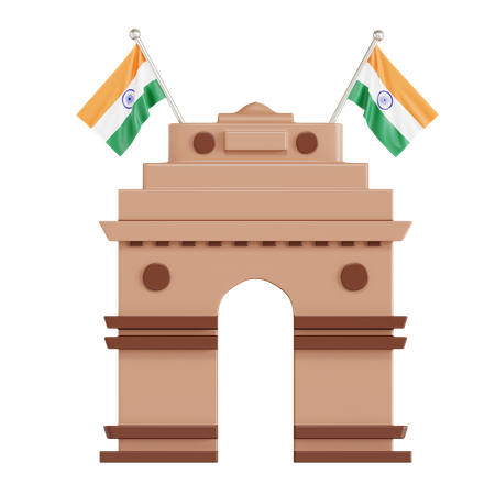 Puerta de la India  3D Icon