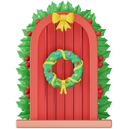 Puerta de navidad  3D Icon