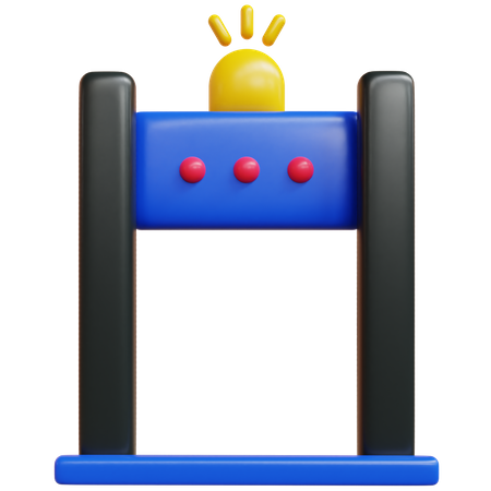Puerta de seguridad  3D Icon