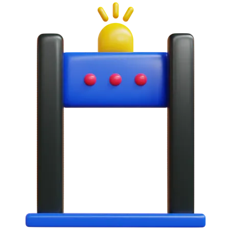 Puerta de seguridad  3D Icon