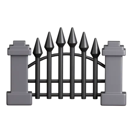 Puerta del cementerio  3D Icon