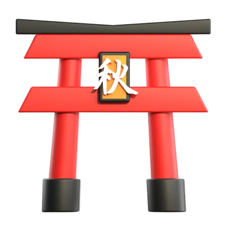 Puerta japonesa  3D Icon