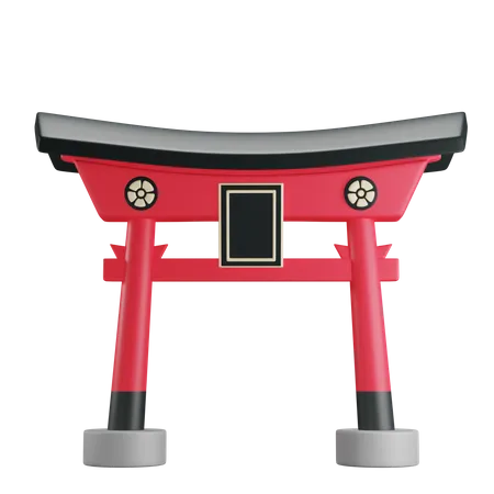 Puerta japonesa  3D Icon