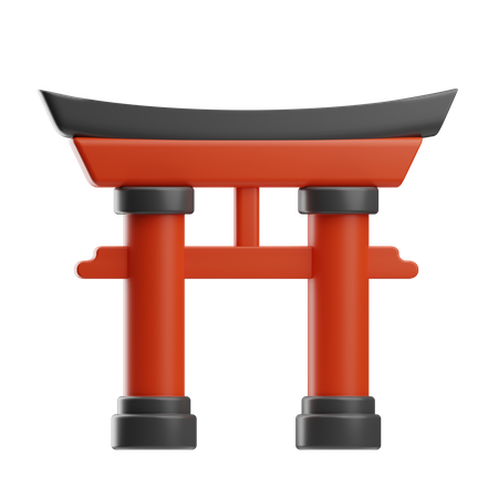 Puerta japonesa  3D Icon