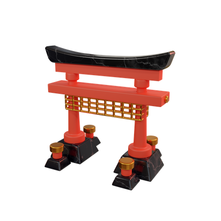 Puerta japonesa  3D Icon