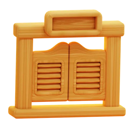 Puerta del salón  3D Icon