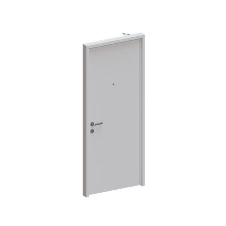 Puerta de madera simple  3D Icon