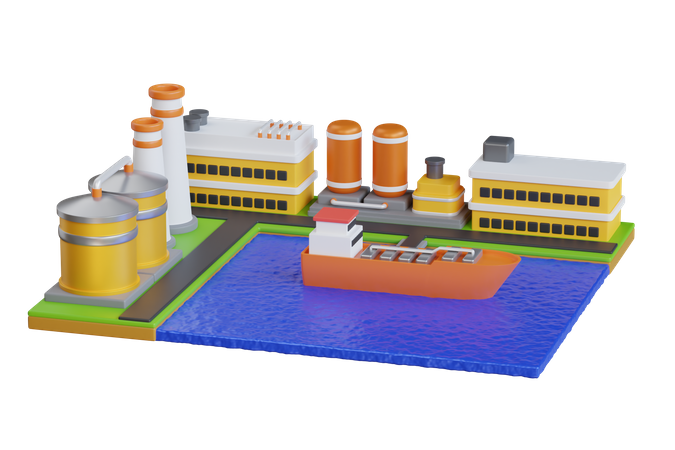 Puerto de carga  3D Icon