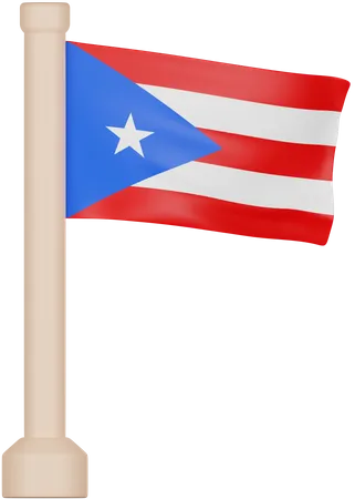 Puerto Rico Flag  3D Icon