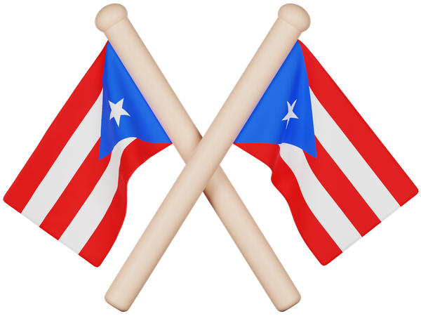 Puerto Rico Flag  3D Icon