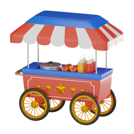 Puesto de comida  3D Icon
