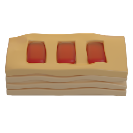 Puff Pastry  3D Icon