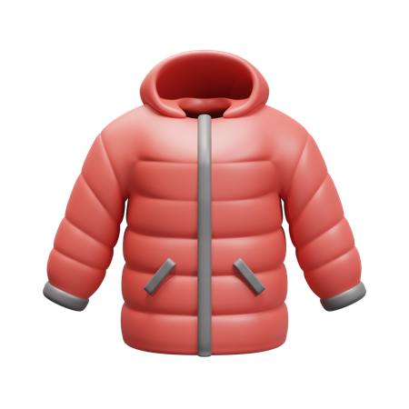 Puffer coat  3D Icon