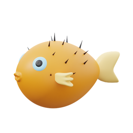 Puffer Fish  3D Icon