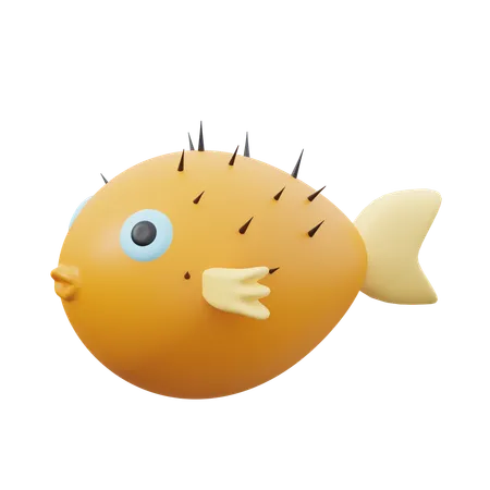 Puffer Fish  3D Icon