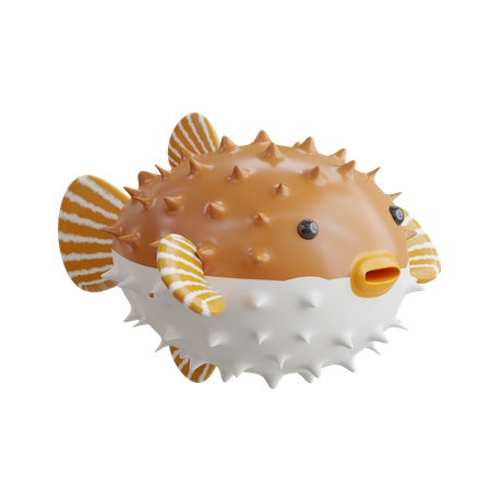 Puffer Fish  3D Icon