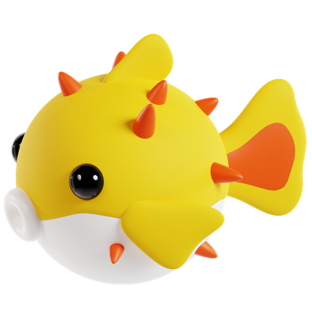 Puffer fish  3D Icon