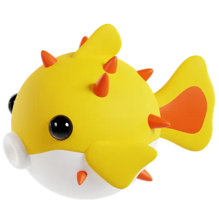 Puffer fish  3D Icon